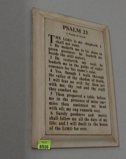 Framed PSALM 23 picture