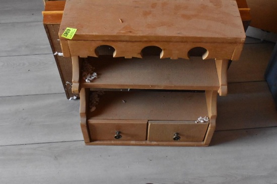 Small wood home decor cabinet