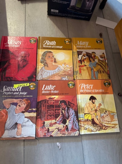 Moses, Ruth, Mary, Samuel, Luke, and Peter