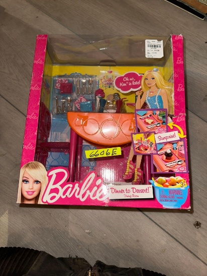 Barbie dinner to desert ( Ken is late)