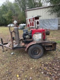 Welding trailer with Lincoln Electric welder, tanks NOT included Please bring help to load.