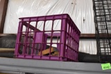 Milk crate and dog crate