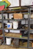 Metal shelf only. ...Items on shelves NOT included Must bring help to load, please come later in the