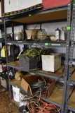 Metal shelf only. Items on shelves NOT included Must bring help to load,...please come later in the