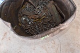 Various types of chain in bucket