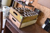 Vintage wooden cola cases