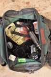 Various hardware items in bag