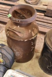 Vintage metal milk can