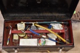 Metal tool box with air conditioning tools for vehicles