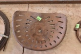 Antique Metal tractor seat