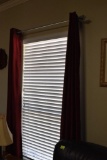 Burgundy window curtains. 6 panels...