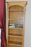 Wooden bookshelf 6 shelves Must bring help to load.