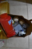 Bag with baseballs, electrical pieces and more....