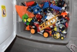 Plastic tote of Childrens toys