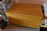 Wood hope chest... Must bring help to load.