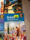 Children books with titles and authors in photos