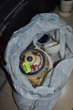 Ceramic tea pot and tea cups