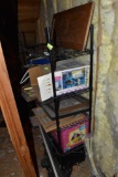 Small metal rack.... Items on shelves NOT included