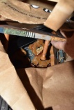 Bag of wood key holder and some wooden bears