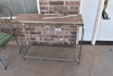 Fish tank stand or outdoor shelf Must bring help to load.