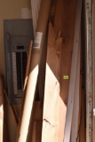 Several pieces of hardwood lumber....Metal pipes NOT included. Please bring help to load