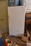Older freezer not plugged in, being used as a storage cabinet, contents inside included this lot....