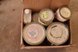 Box of stains and automotive paint