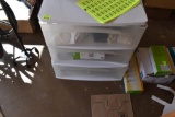 3 drawer plastic storage bin