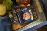 Tote of toys and other items