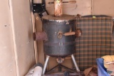 Homemade camp heater run dryer tubing into tent with stove outside ... ... Please bring help to load