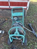 Garden hose in reel