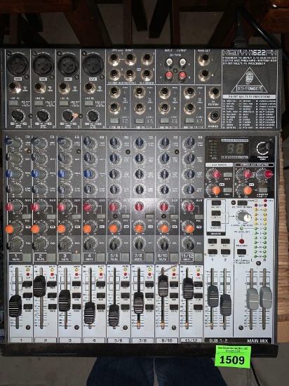 Behringer xenyx 1622 fx 24 bit multi fx processor