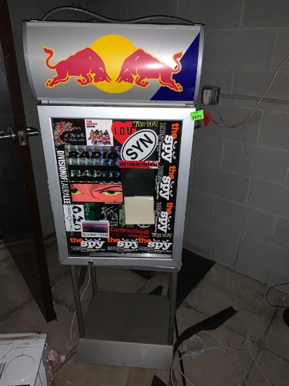 Redbull refrigerator and stand