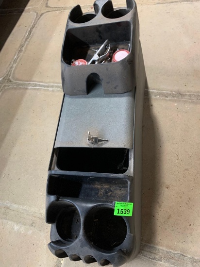 removable center console with keys