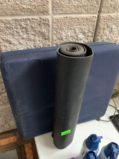yoga, mat and pad