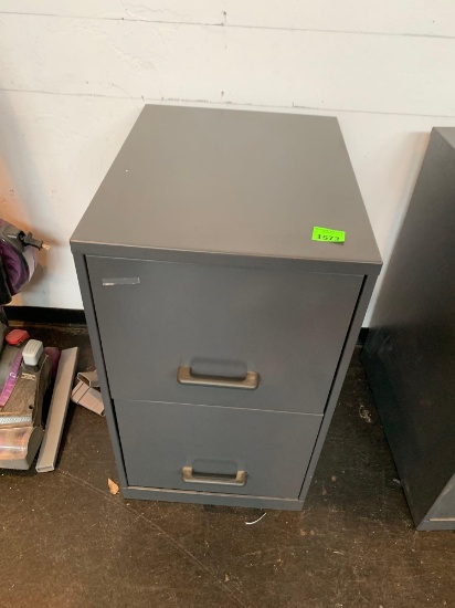 two drawer, file cabinet metal