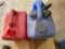 Blue and Red water and gas can