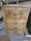 Wood dresser with doors and shelves and 3 drawers 4 ft x 33 in x 17 in Must bring help to load