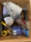 Box of various garage items