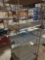 Metal shelf on wheels... 6ft x 23in x 25in