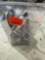 Various screws and measuring tape