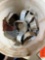 Metal light socket boxes