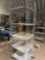 Metal shelves on wheels 6ft x 23in x 25in