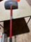 Dust pan with handle