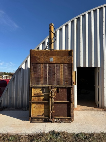 Piqua 40 series cardboard baler. Will be a skid steer onsite to assist loading...
