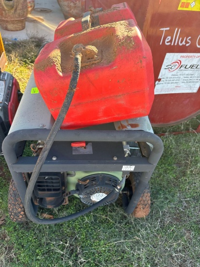 Generator with a larger gas tank Unknown condition Must bring help to load