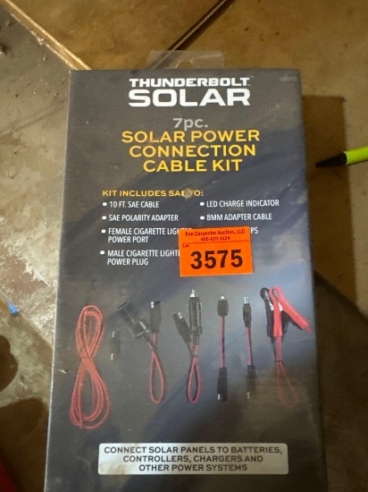 Solar power cable connection kit