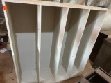 Wood book shelf 58in x 52in x 16in Must bring help to load ...