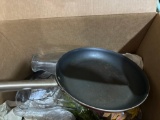 Pans and various vases