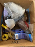 Box of various garage items